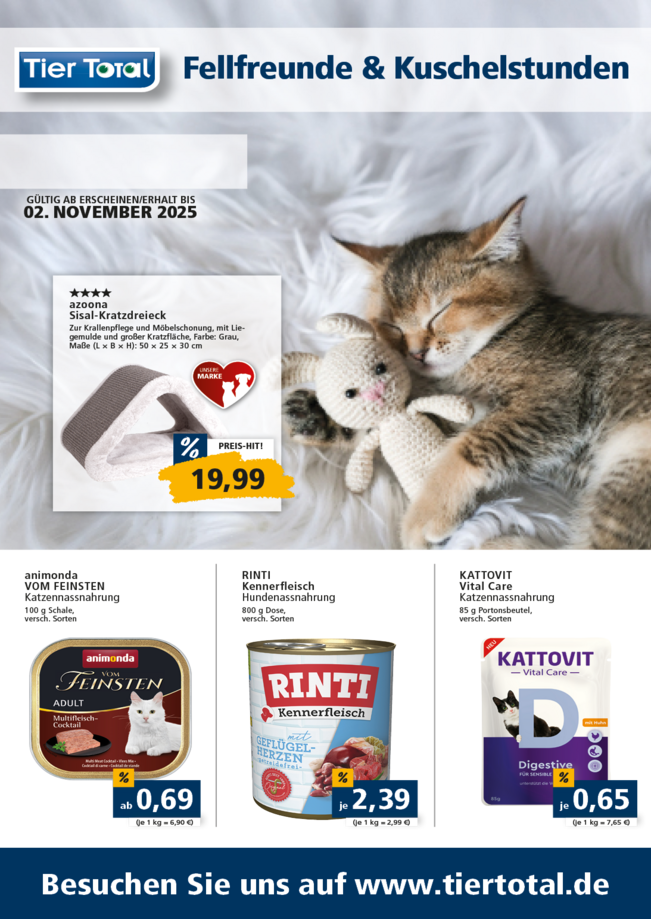 Hier unsere aktuelle Werbung entdecken! Fellfreunde & Kuschelstunden
